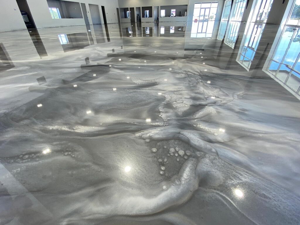 commercial metallic floor