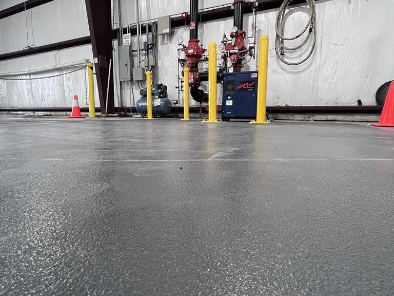 Commercial Flooring Near Hammond LA Durable Floor Forklift Parking-2