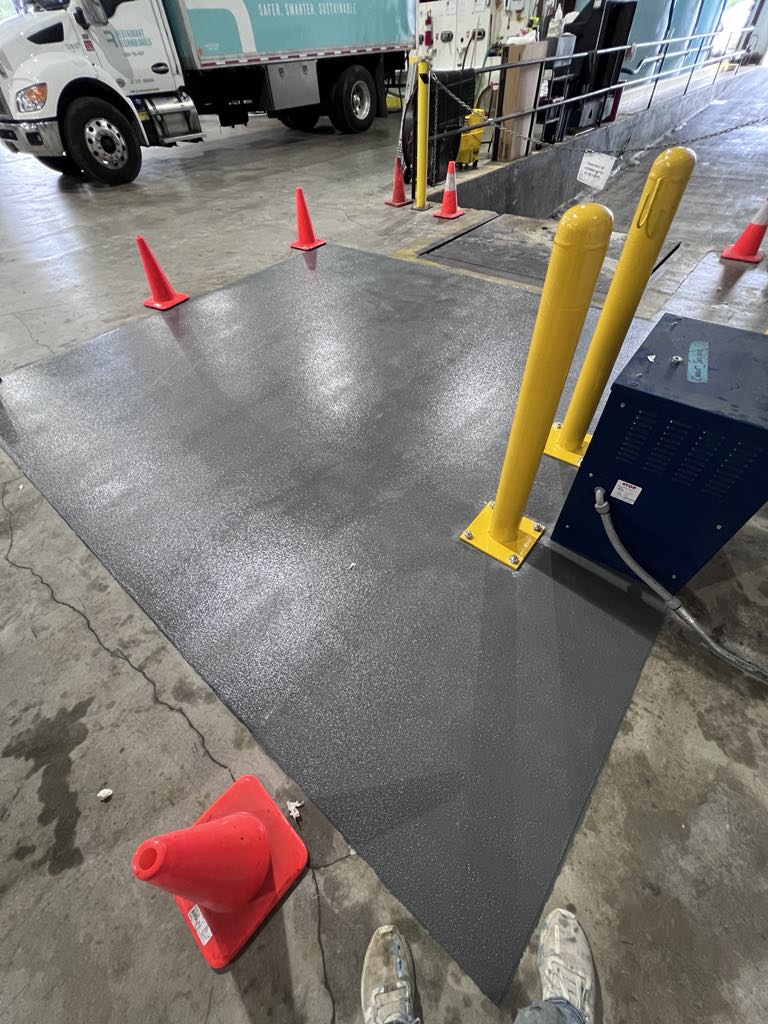 Commercial Flooring Near Hammond LA Durable Floor Forklift Parking