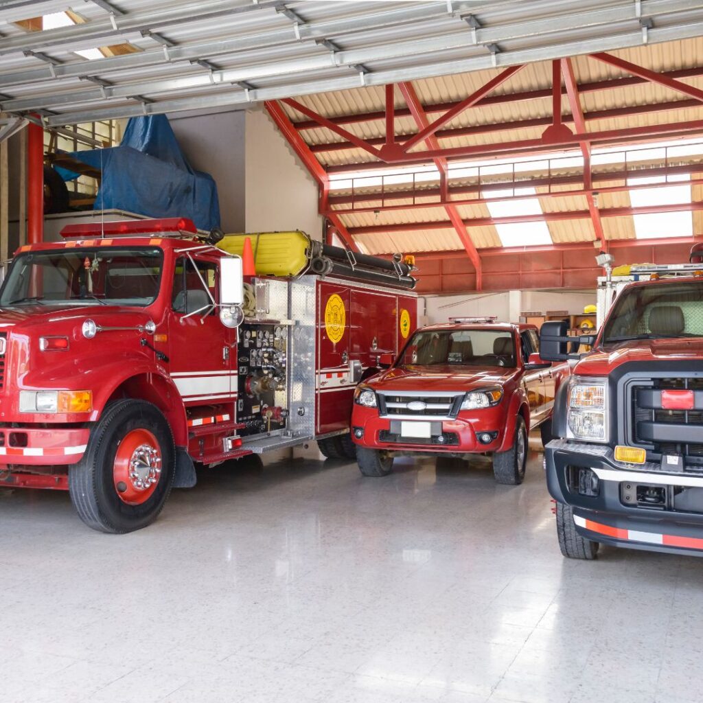 Fire Station Fire Department Concrete Coating by RJ Concrete Coatings in Hammond LA