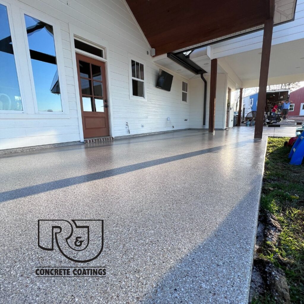 epoxy flooring in patio Denham Springs Louisiana-min